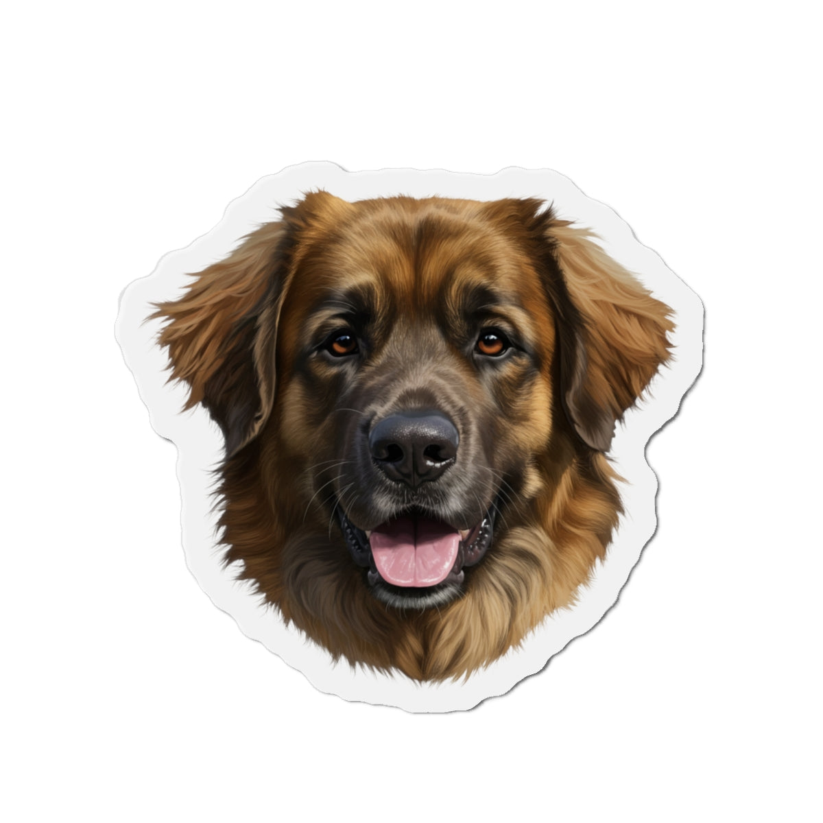Leonberger Die-Cut Magnet - Dog Lover Gift, Fridge Magnet, Animal Lover Decor, Cute Puppy Magnet, Pet Owner Gift