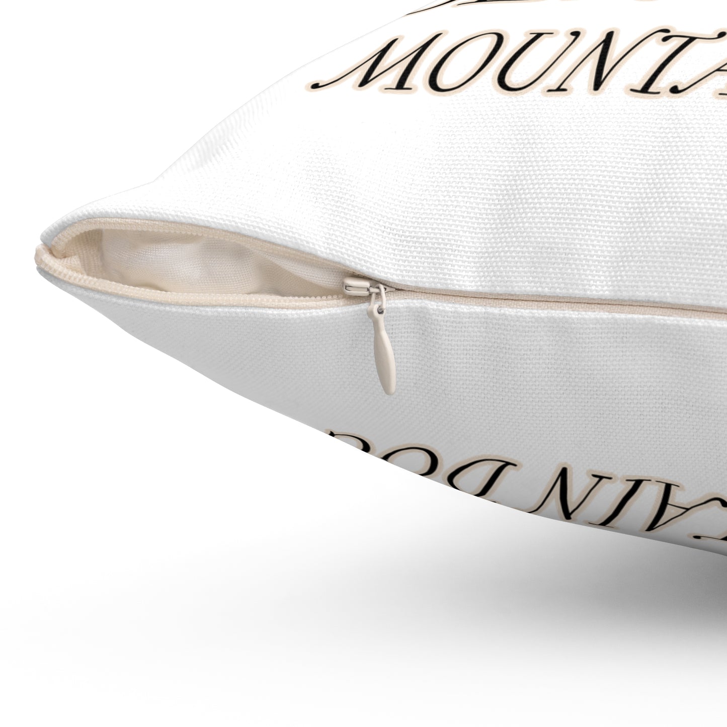 Bernese Mountain Dog Pillow - Spun Polyester Square White Throw Pillow