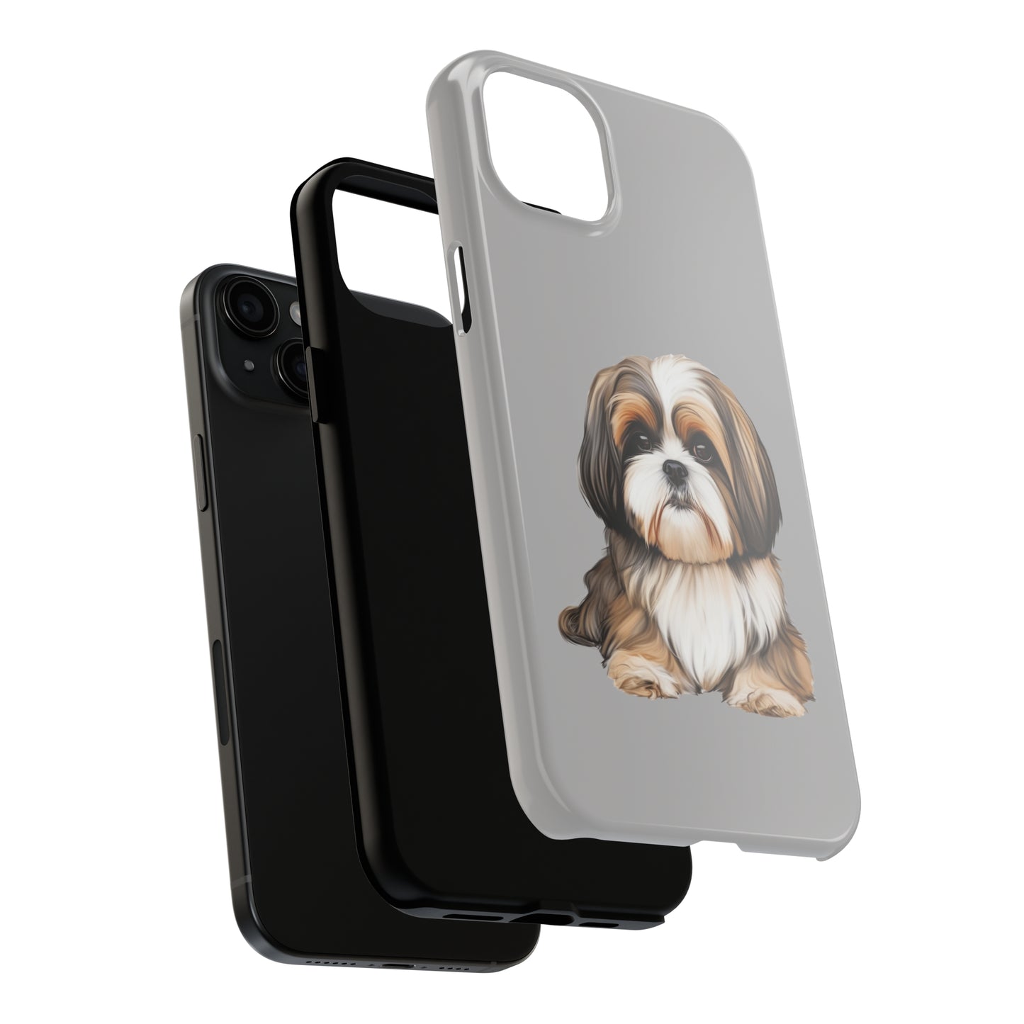 Light Grey Shih Tzu Tough Phone Case