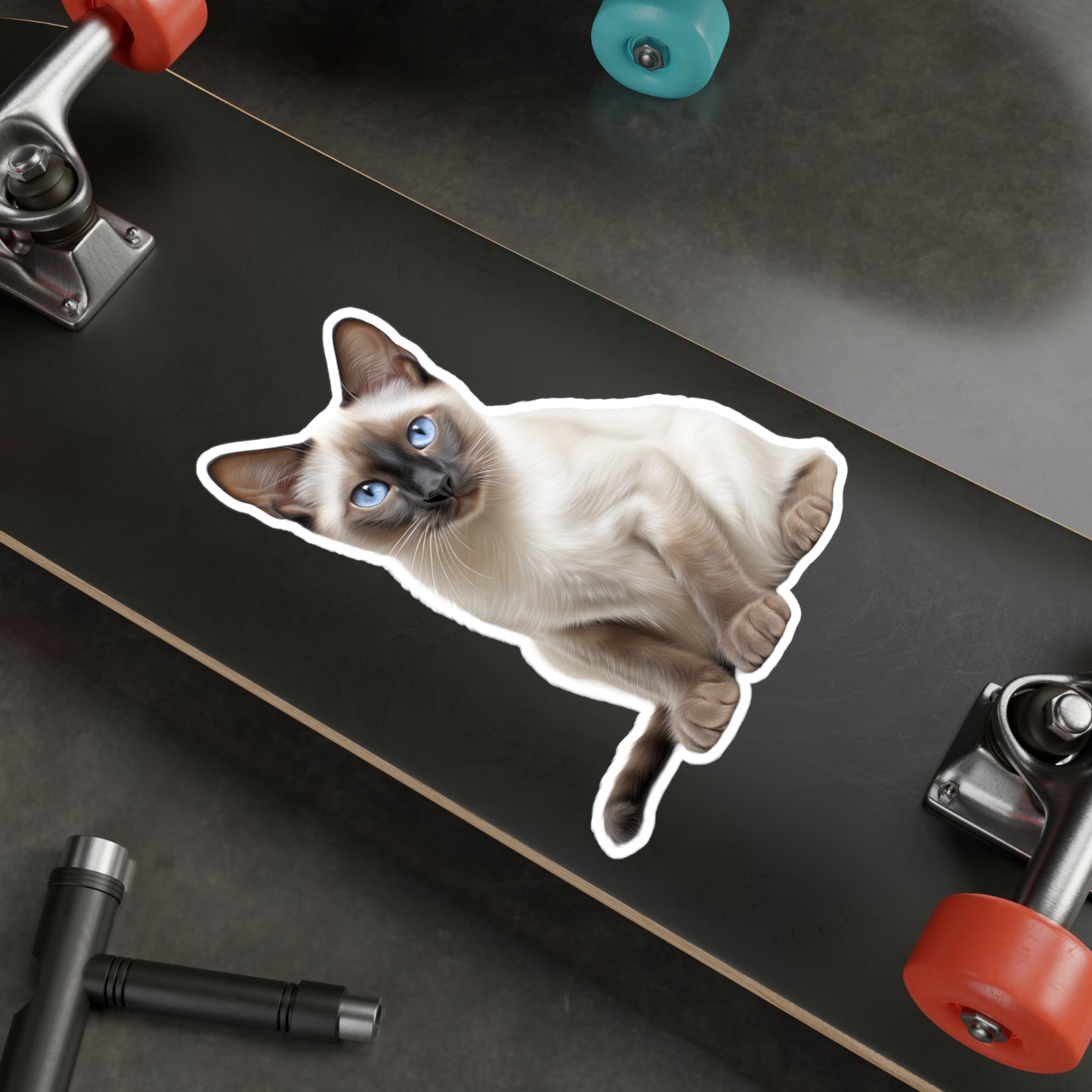 Siamese Cat Sticker | Pet Vinyl Decal | Animal Car Decal | Laptop Sticker | Window Decal