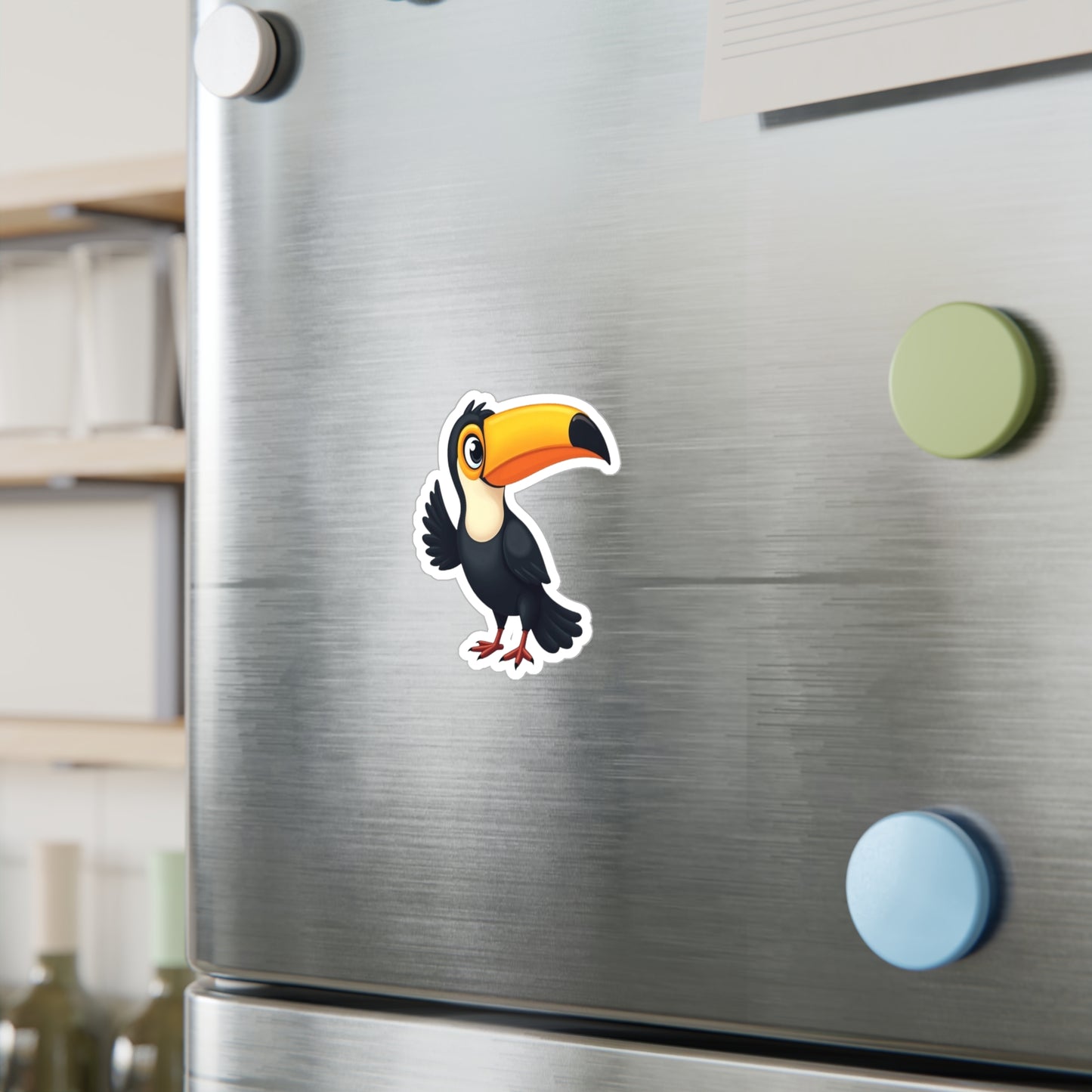 Toucan Sticker, Tropical Decal, Bird Vinyl Sticker, Nature Laptop Decal, Car Decal, Water Bottle Sticker