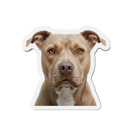 Pit Bull Die-Cut Magnet, Pet Lover Fridge Magnet, Animal Car Magnet, Cute Dog Kitchen Decor, Bull Terrier Gift