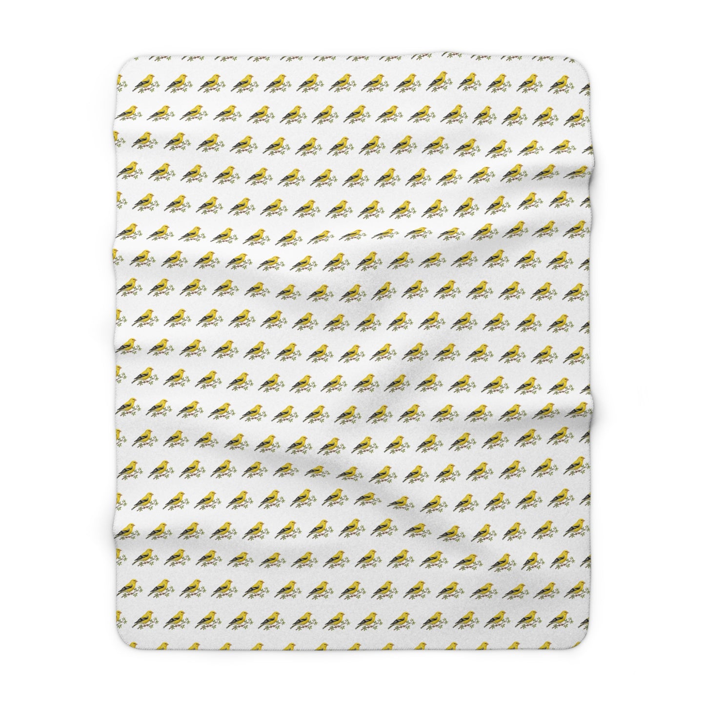 Cozy Finch Sherpa Fleece Blanket - Soft Throw for Relaxation, Home Decor, Gift, Bird Lovers, Holiday Comfort