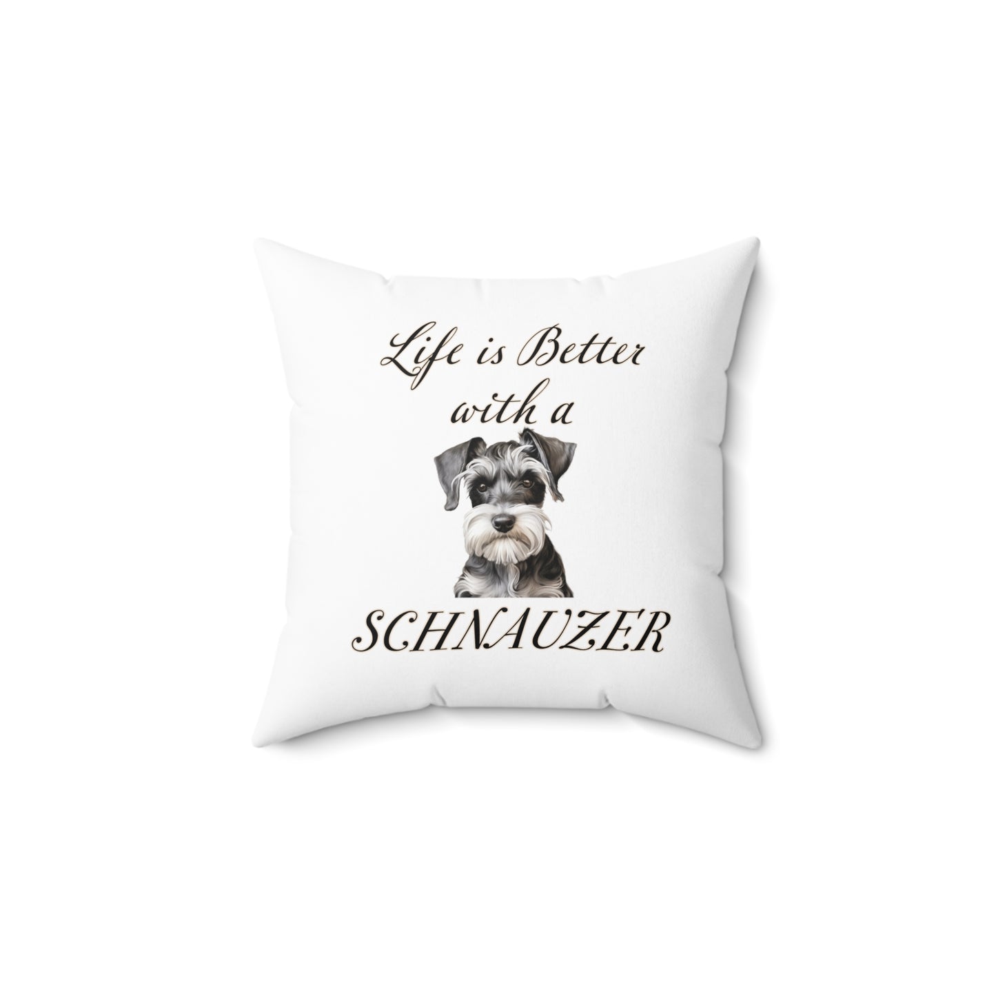 Schnauzer Pillow - Dog Throw Cushion