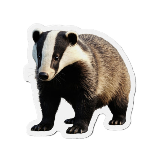 Badger Magnet, Cute Animal Fridge Decor, Forest Creature Kitchen Decoration, Woodland Theme Locker Magnet, Wildlife Lover Gift, Small