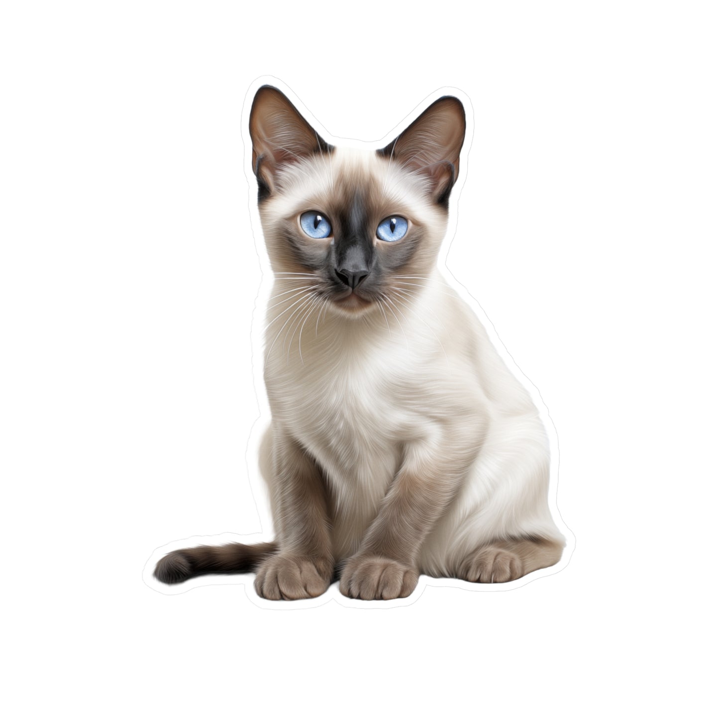 Siamese Cat Sticker | Pet Vinyl Decal | Animal Car Decal | Laptop Sticker | Window Decal