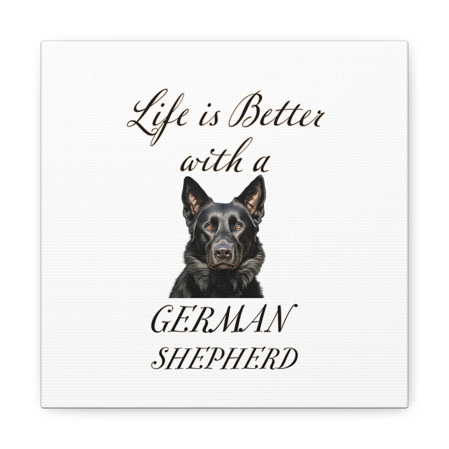 German Shepherd Art - Dog Print - Canvas Gallery Wraps