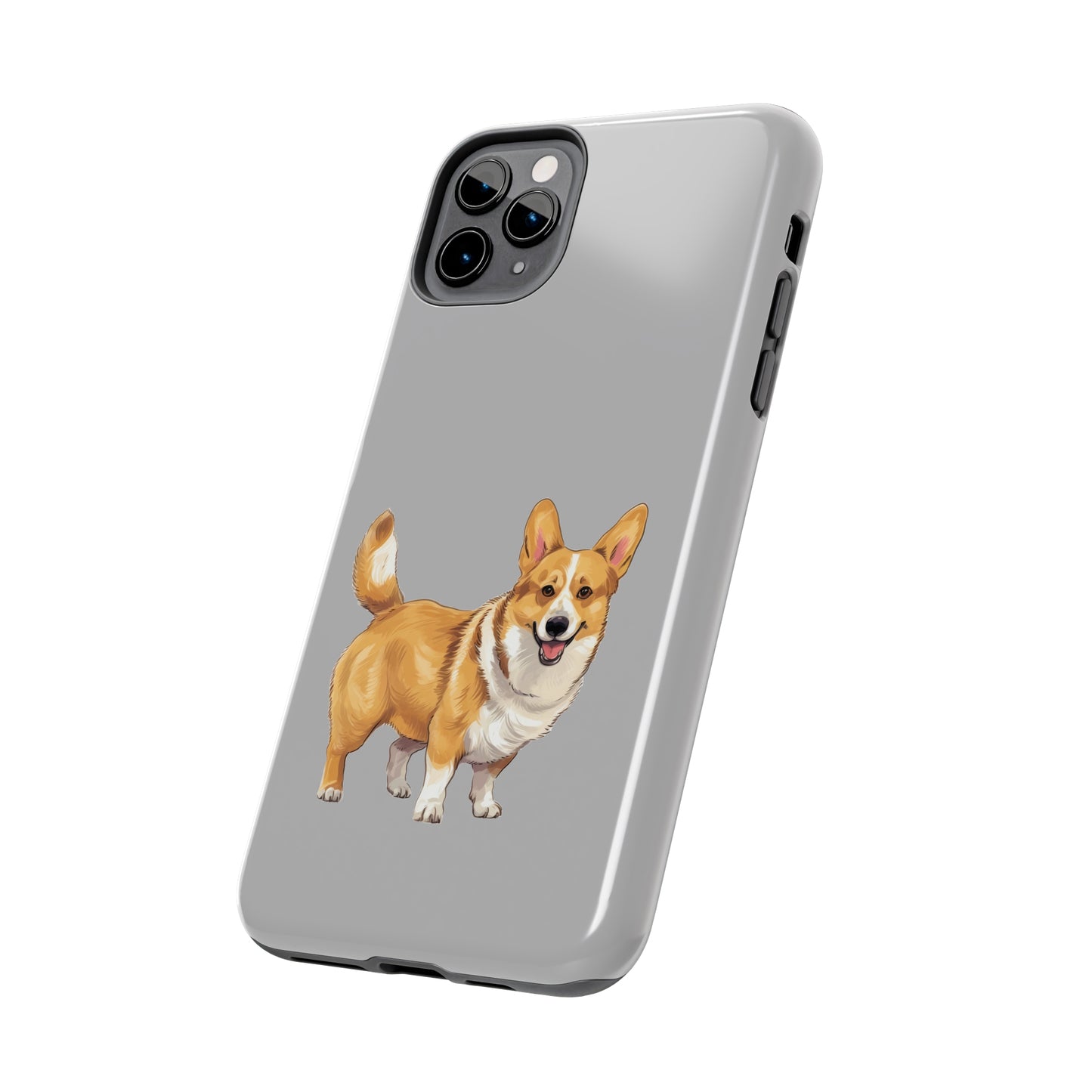 Light Grey Corgi Tough Phone Case