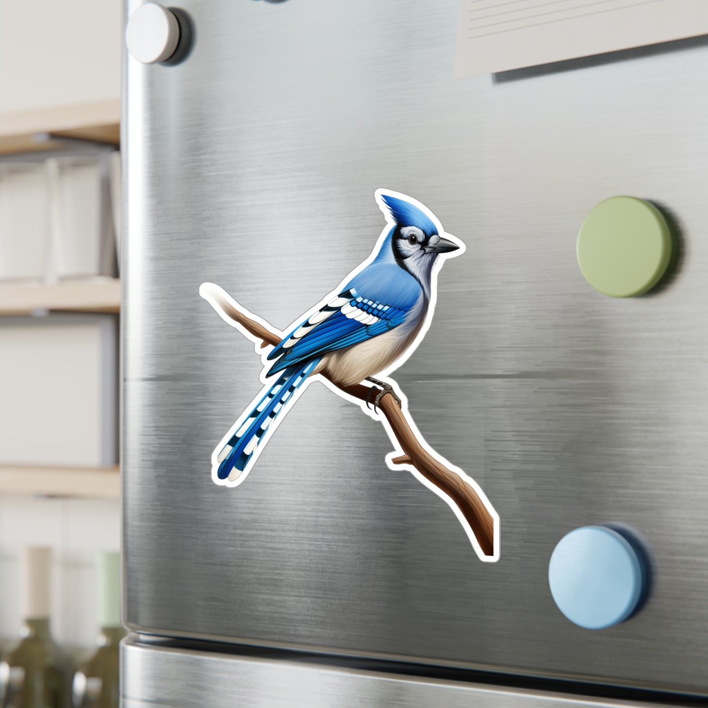 Blue Jay Sticker - Waterproof Bird Decal