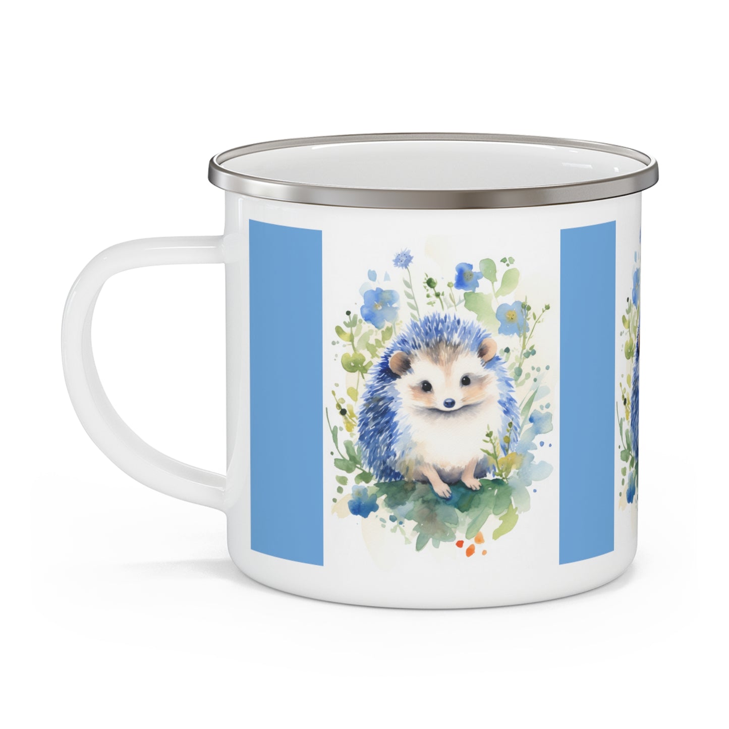 Hedgehog Enamel Camping Mug