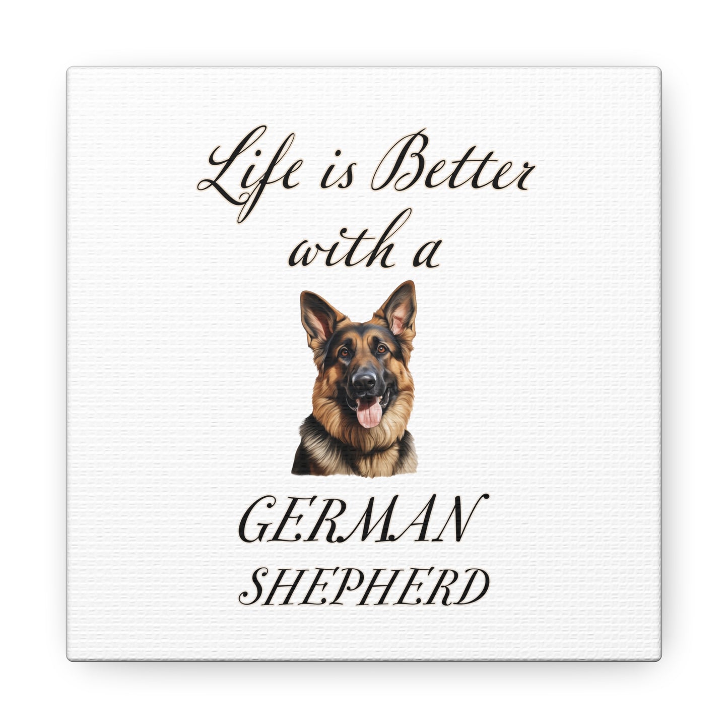 German Shepherd Art - Dog Print - Canvas Gallery Wraps