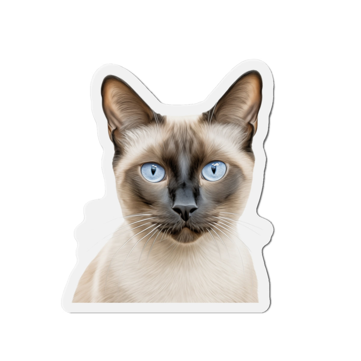 Siamese Magnet, Fridge Magnet, Cute Cat Magnet, Animal Lover Gift, Pet Owner Decor, Feline Kitchen Decor