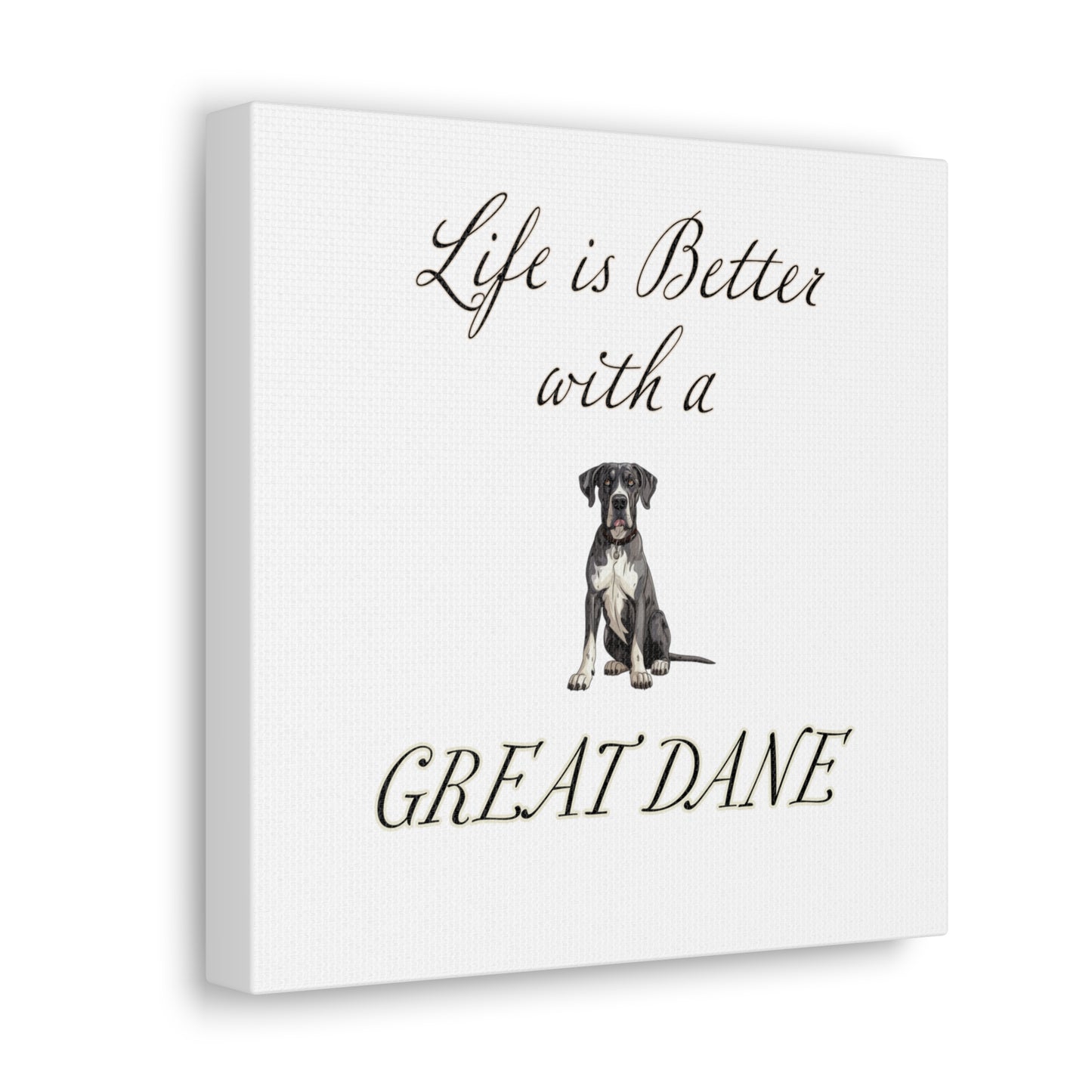Great Dane Art - Dog Print - Canvas Gallery Wraps