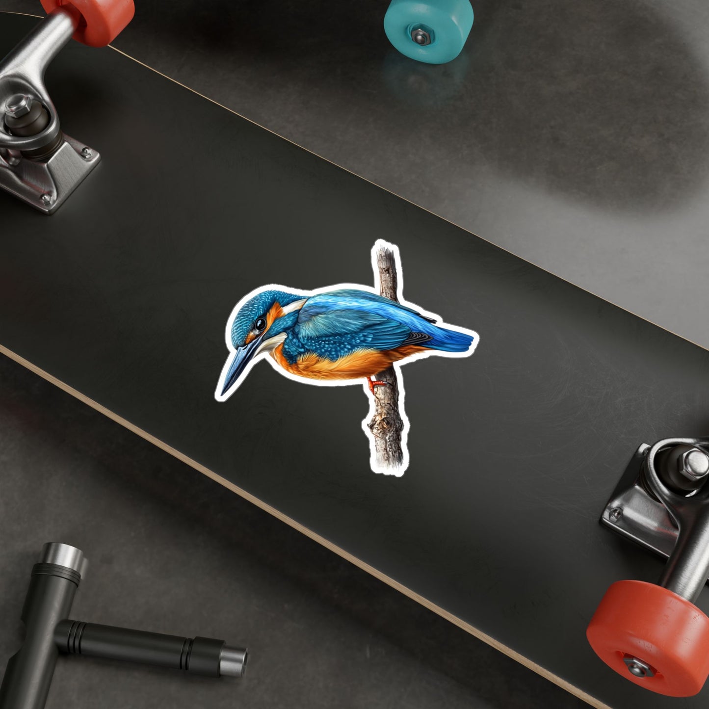 Kingfisher Sticker - Nature Lover Vinyl Decal, Bird Enthusiast Laptop Sticker, Wildlife Water Bottle Decoration, Animal Theme Car Decal,