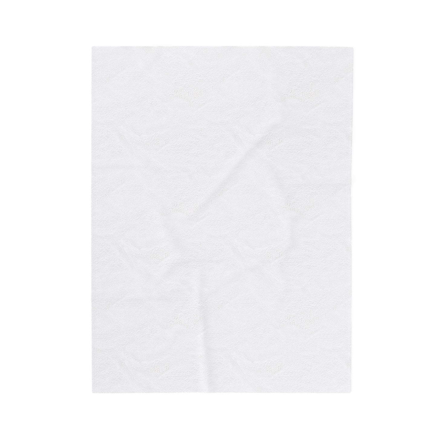 Akita Blanket - Velveteen Plush Throw - White