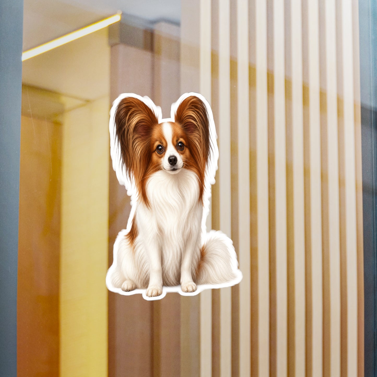 Papillon Sticker | Waterproof Vinyl Decal | Dog Lover Gift