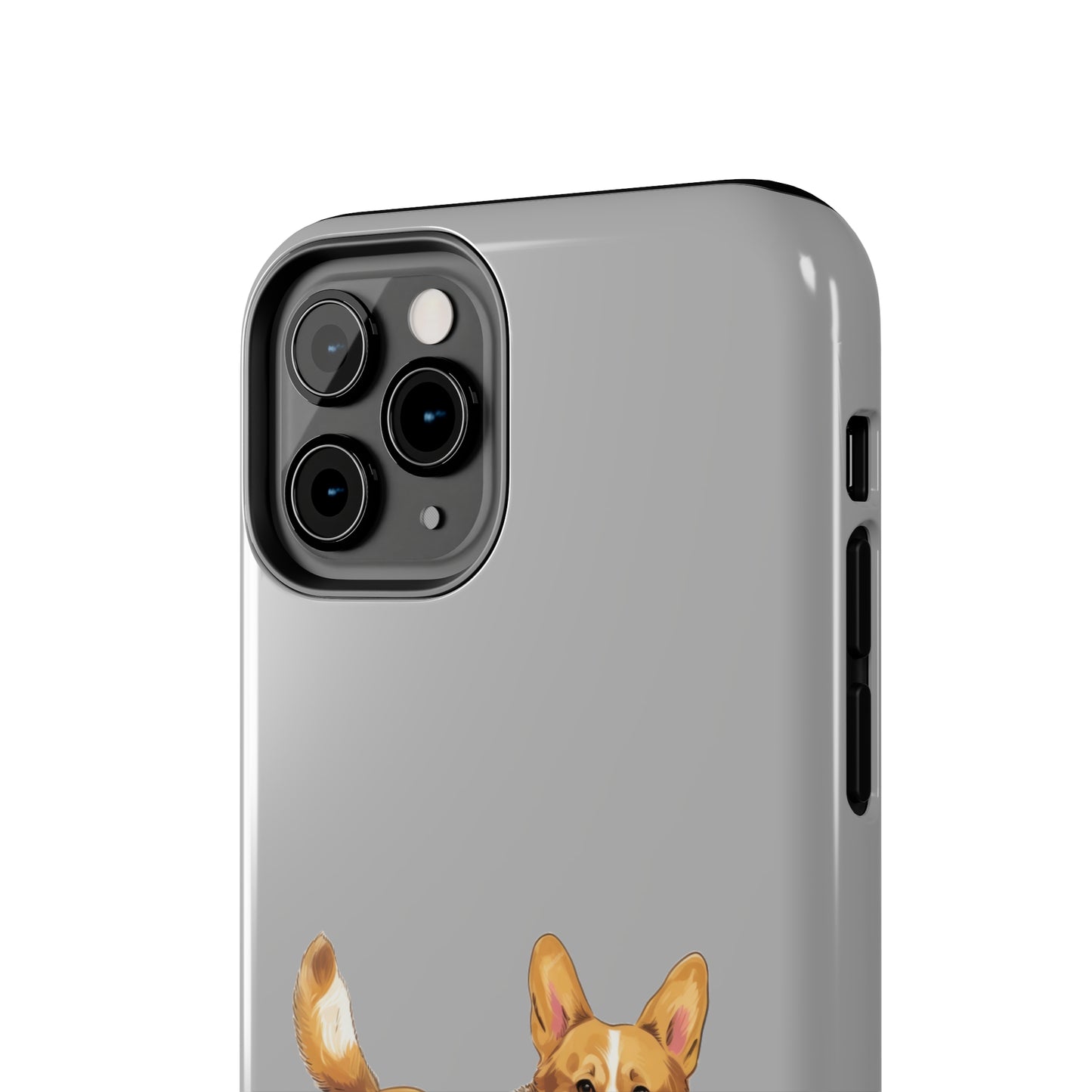 Light Grey Corgi Tough Phone Case