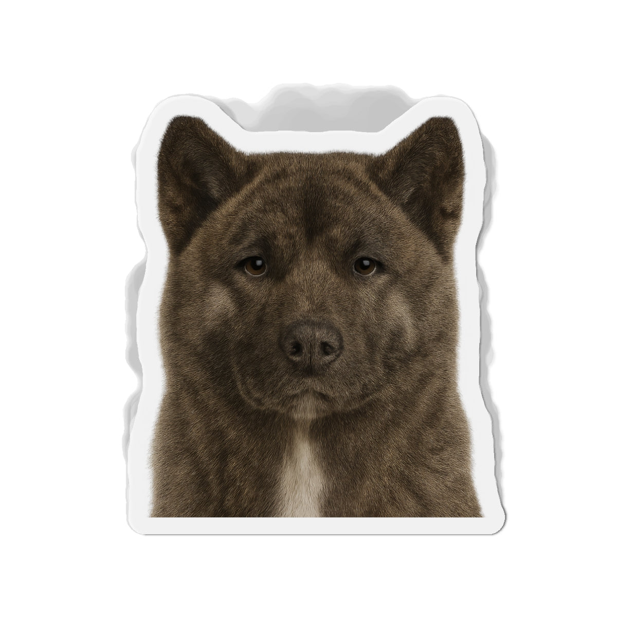 Brindle Akita Die-Cut Magnet, Fridge Magnet, Cute Dog Magnet, Animal Lover Gift, Pet Owner Decor, Kitchen Decor