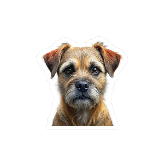 Border Terrier Kiss-Cut Vinyl Decals Stickers, Dog Lover Gift, Car Decals, Laptop Stickers, Pet Owner Gift, Animal Lover Decor