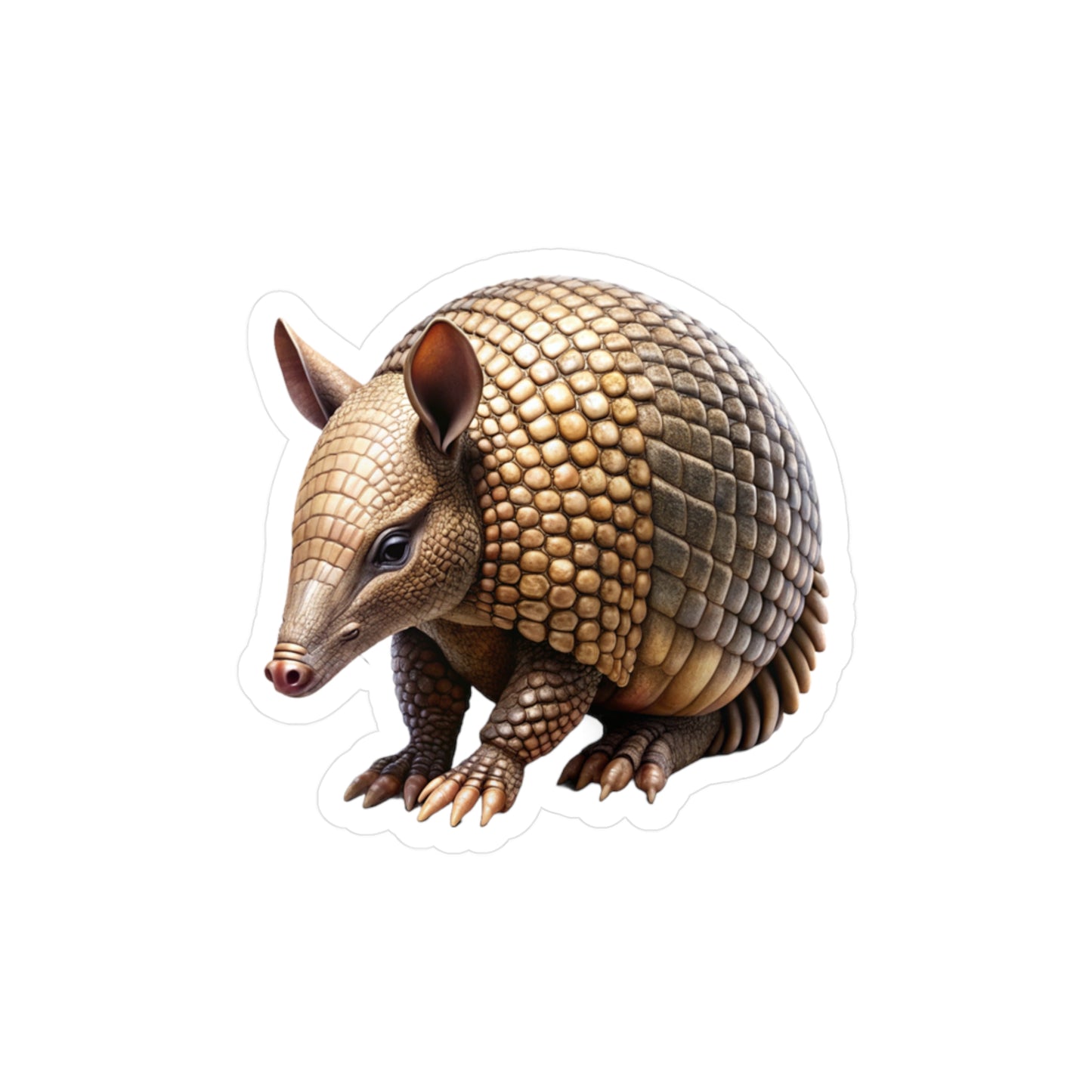 Armadillo Sticker Decal, Cute Animal Vinyl Decal, Laptop Sticker, Car Decal, Water Bottle Sticker, Animal Lover Gift