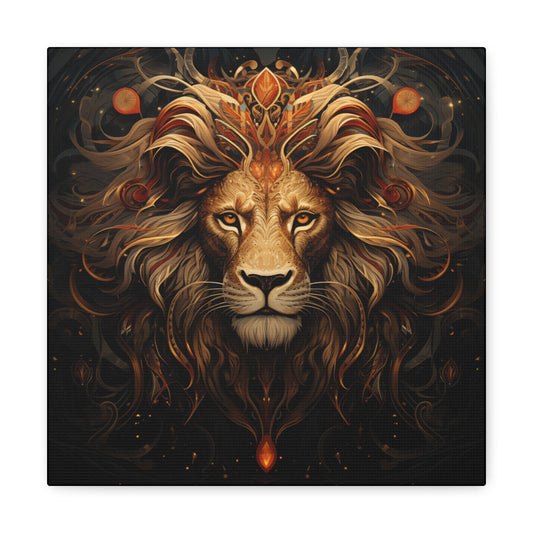 Lion Art - Animal Print - Canvas Gallery Wraps