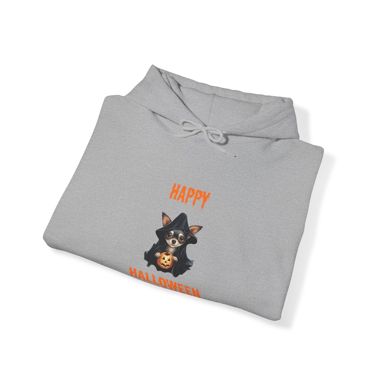 Happy Halloween Chihuahua Hoodie - Unisex Heavy Blend Hooded Sweatshirt