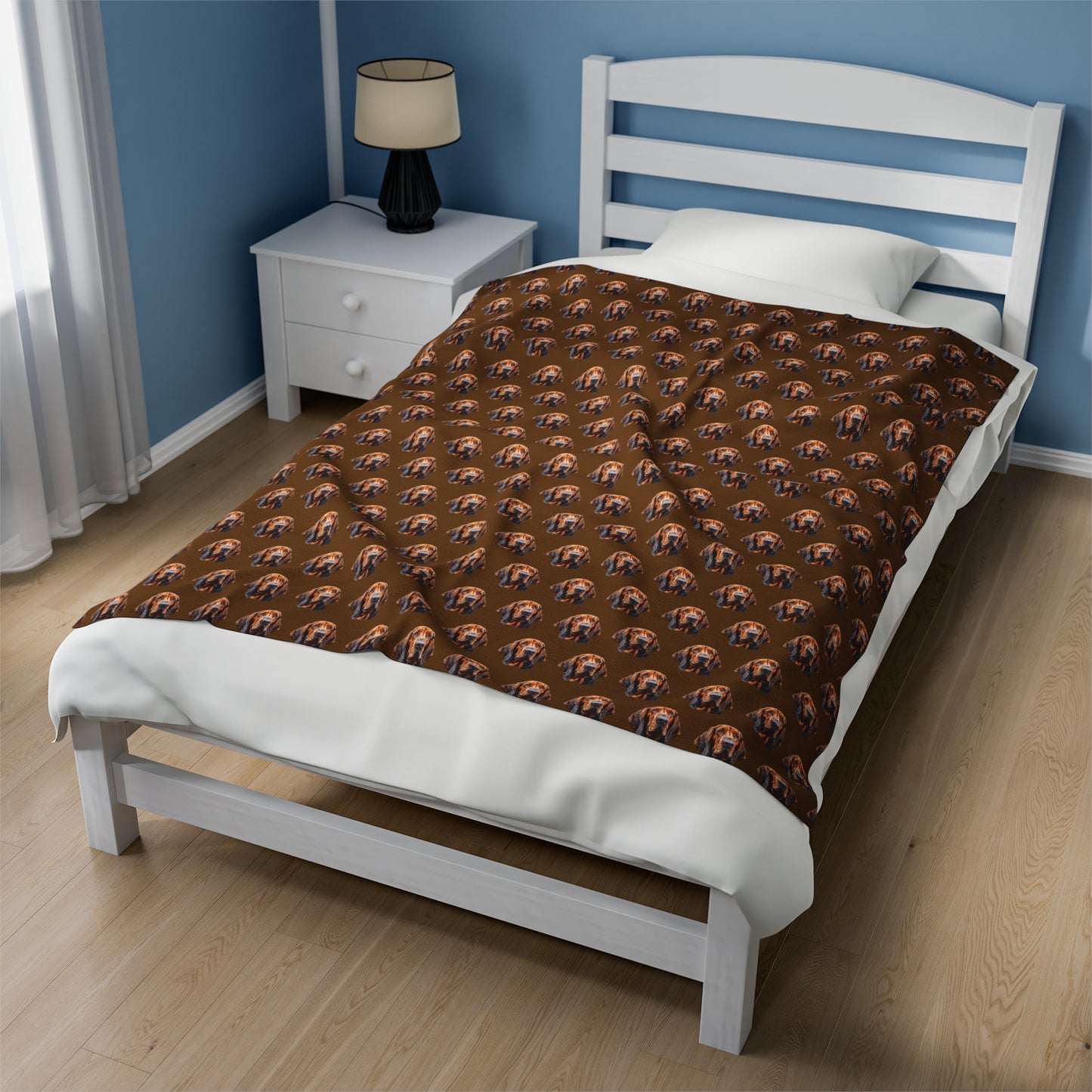 Bloodhound Velveteen Plush Blanket
