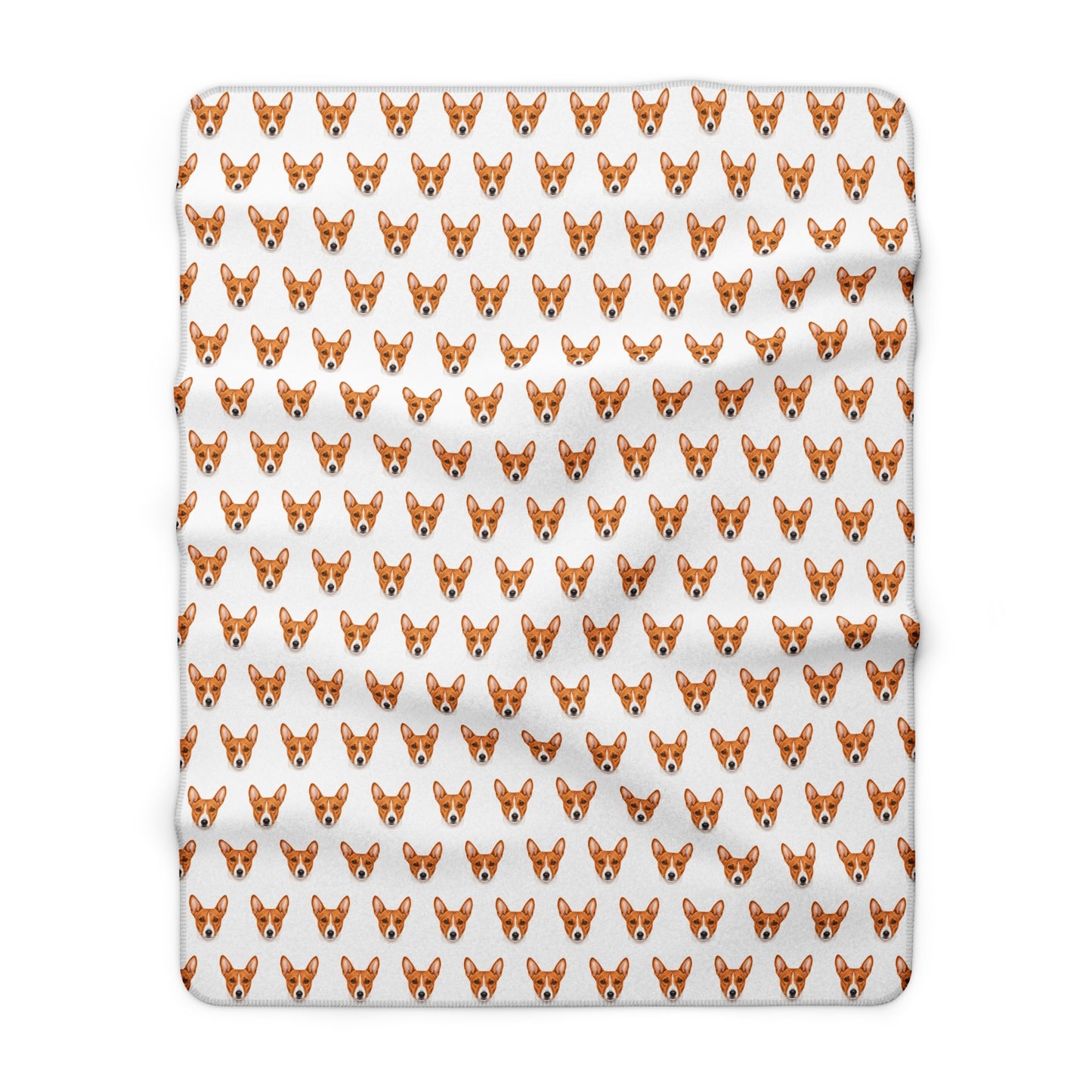 Basenji Sherpa Fleece Blanket - Dog Lover Gift