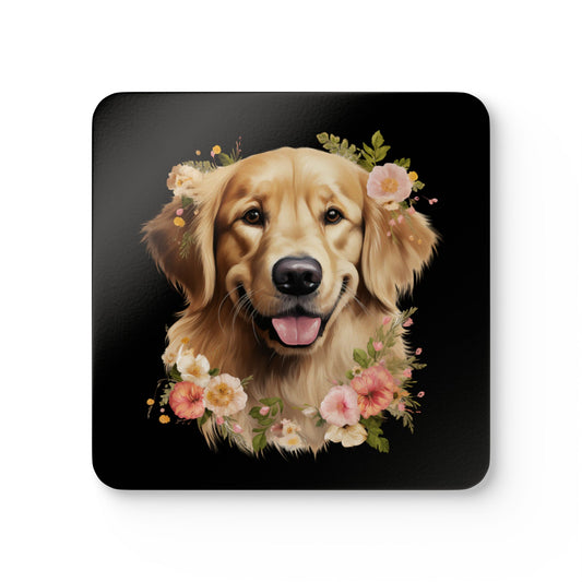 Golden Retriever Coaster Set - Corkwood