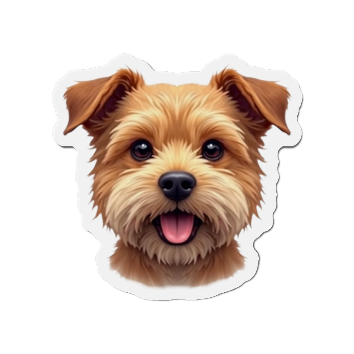 Border Terrier Die-Cut Magnet - Cute Dog Breed Refrigerator Magnet, Pet Lover Gift, Animal Decor, Fridge Decoration, Puppy Art Magnet