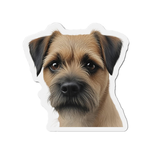 Border Terrier Die-Cut Magnet - Cute Dog Breed Refrigerator Magnet, Pet Lover Gift, Animal Decor, Fridge Decoration, Puppy Art Magnet