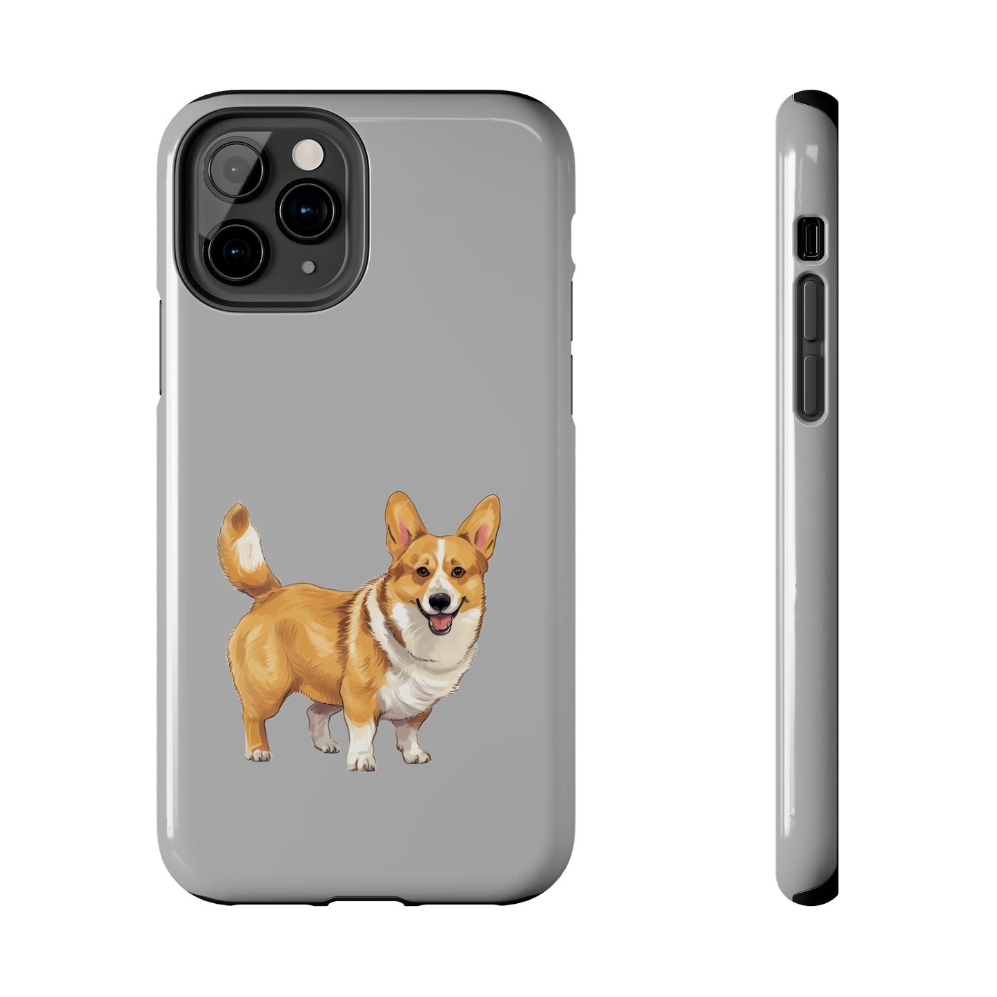 Light Grey Corgi Tough Phone Case