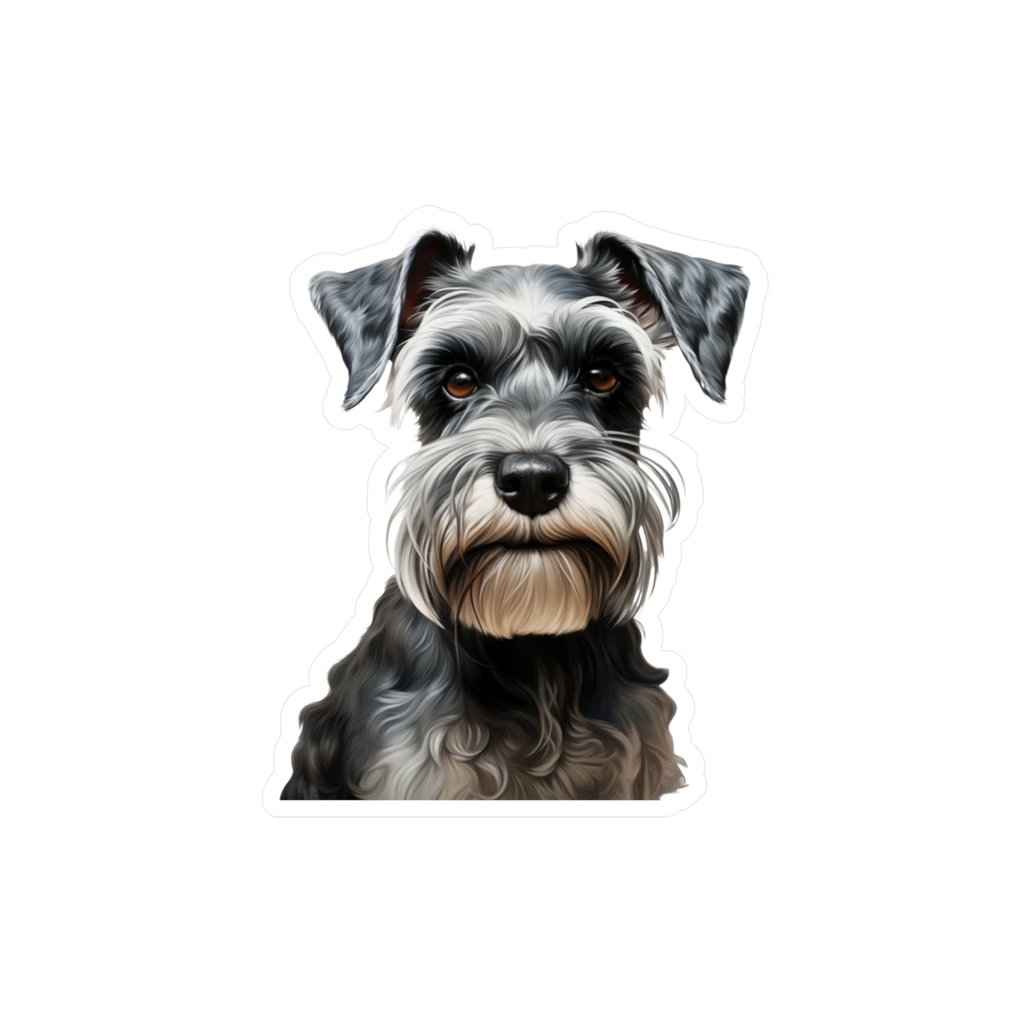 Schnauzer Sticker - Kiss-Cut Dog Vinyl Decals