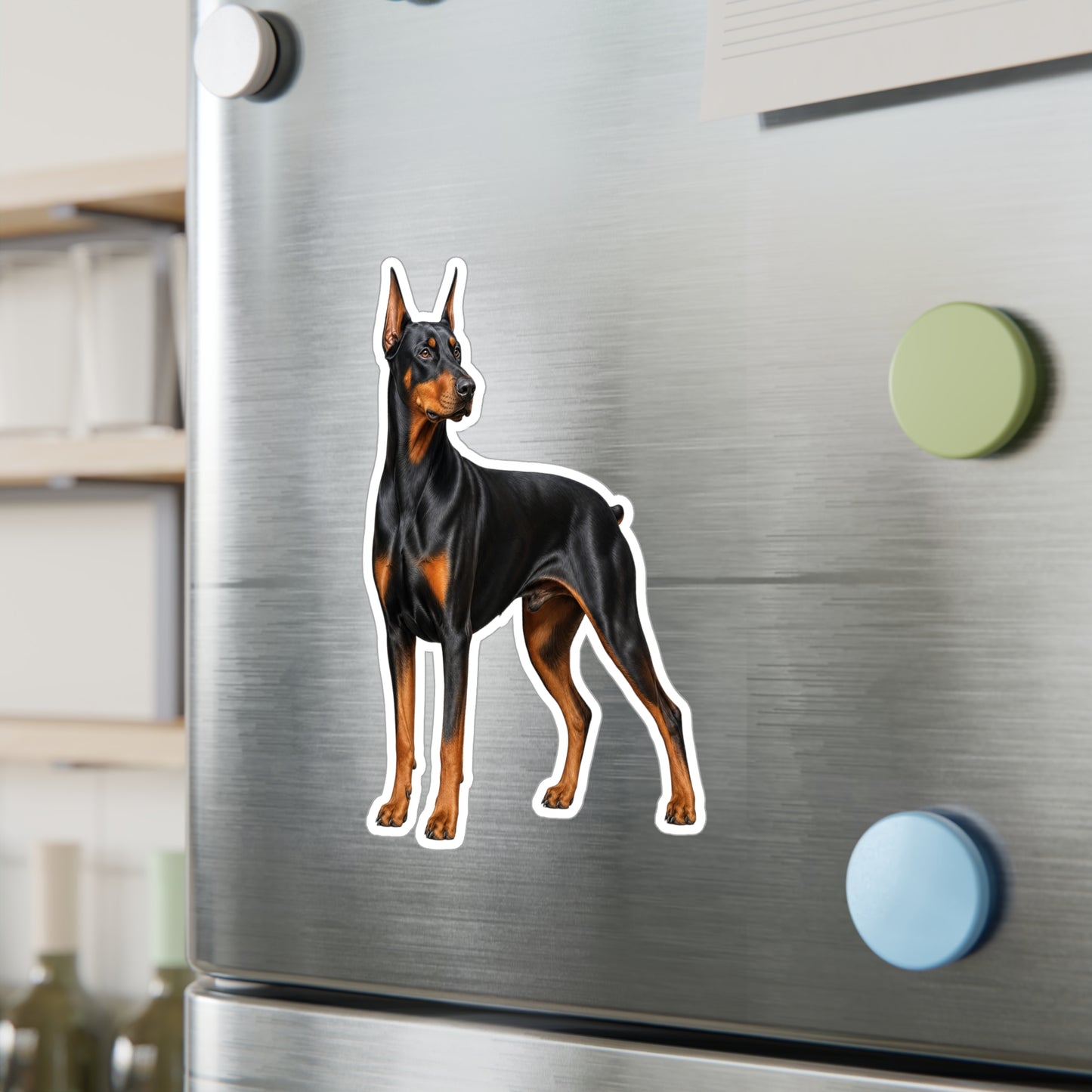 Doberman Pinscher Sticker | Waterproof Vinyl Decal | Dog Lover Gift