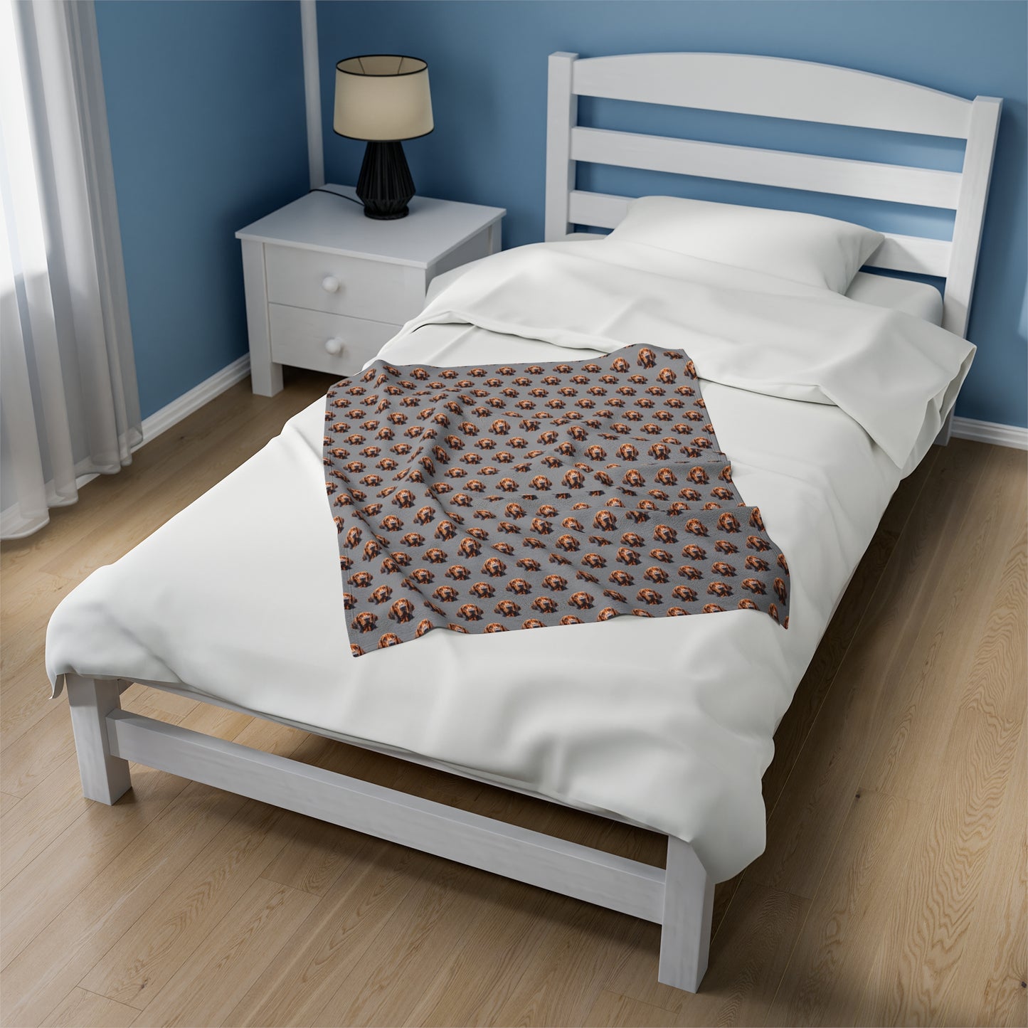 Bloodhound Velveteen Plush Blanket