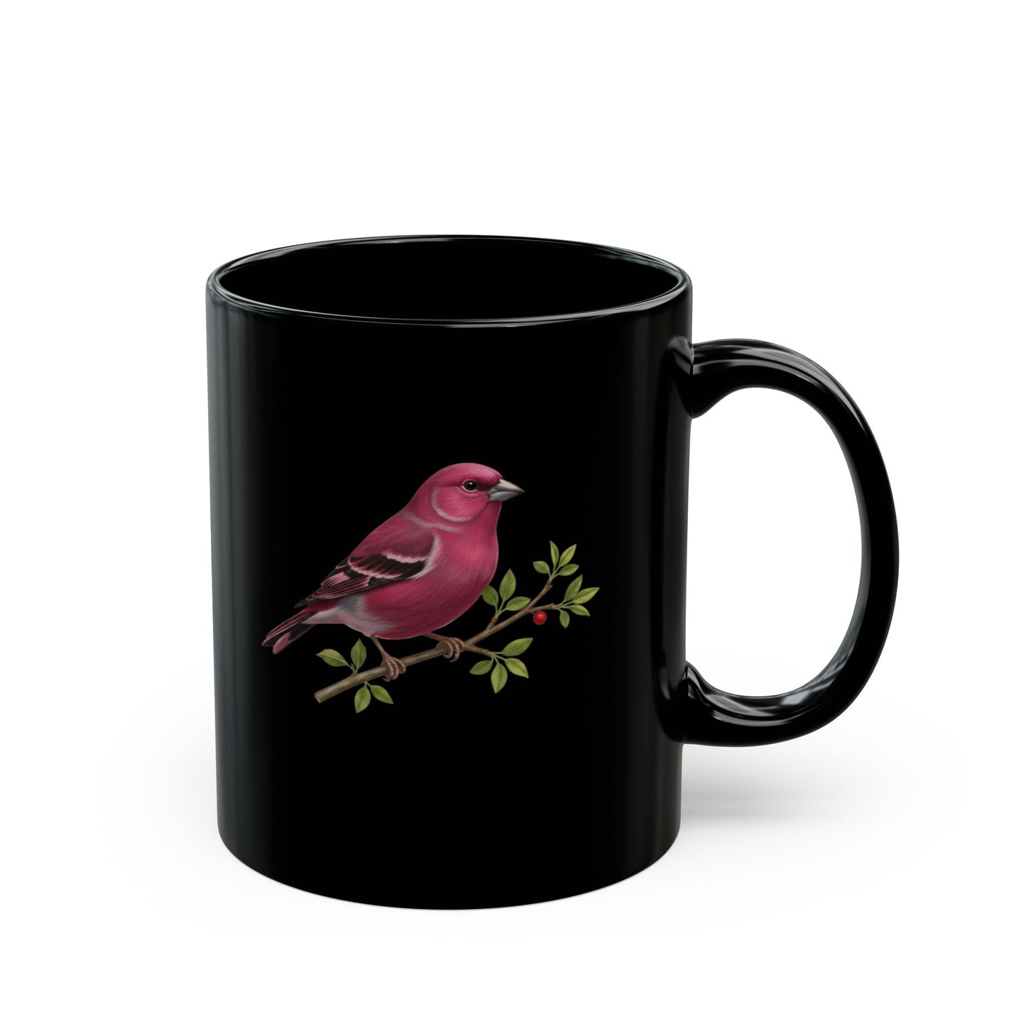 Bird Lover Mug, Finch Ceramic Cup, Nature Enthusiast Drinkware, Gift for Bird Watcher, Wildlife Coffee Mug