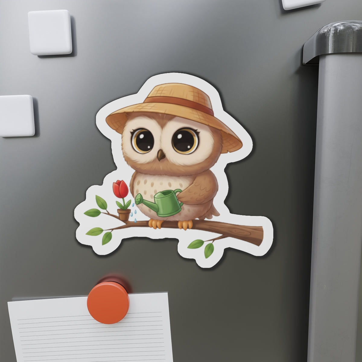 Gardener Owl Magnet - Bird Lover Gift