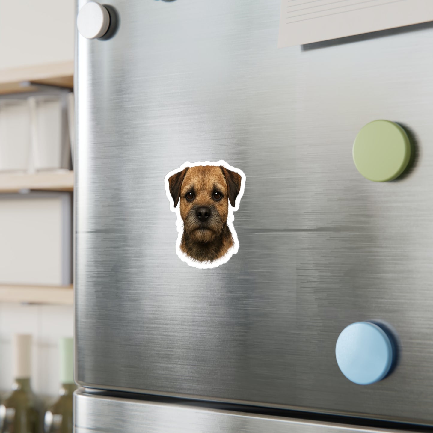 Border Terrier Kiss-Cut Vinyl Decals Stickers, Dog Lover Gift, Car Decals, Laptop Stickers, Pet Owner Gift, Animal Lover Decor