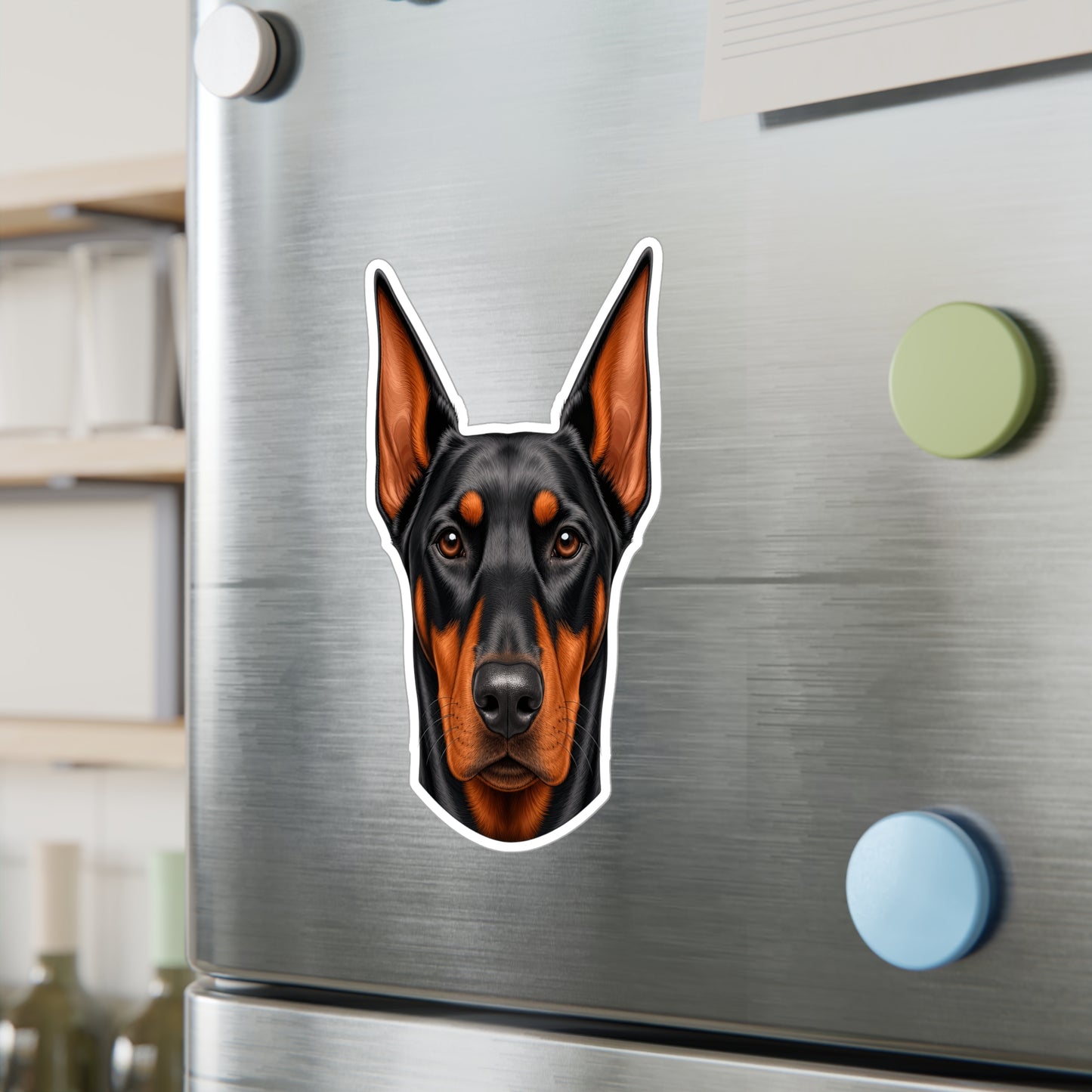 Doberman Pinscher Sticker | Waterproof Vinyl Decal | Dog Lover Gift