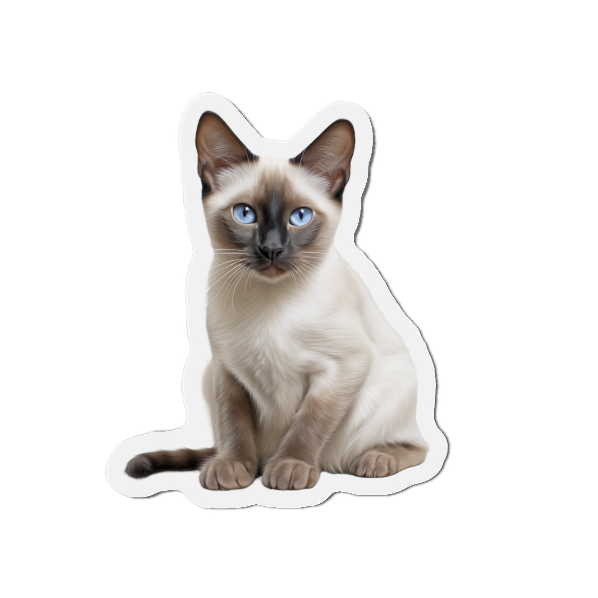 Siamese Magnet, Fridge Magnet, Cute Cat Magnet, Animal Lover Gift, Pet Owner Decor, Feline Kitchen Decor