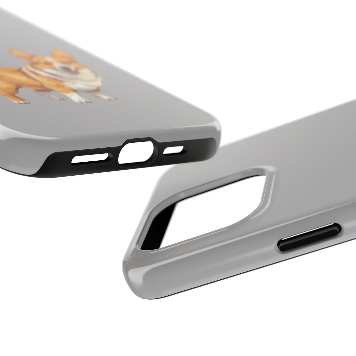 Light Grey Corgi Tough Phone Case