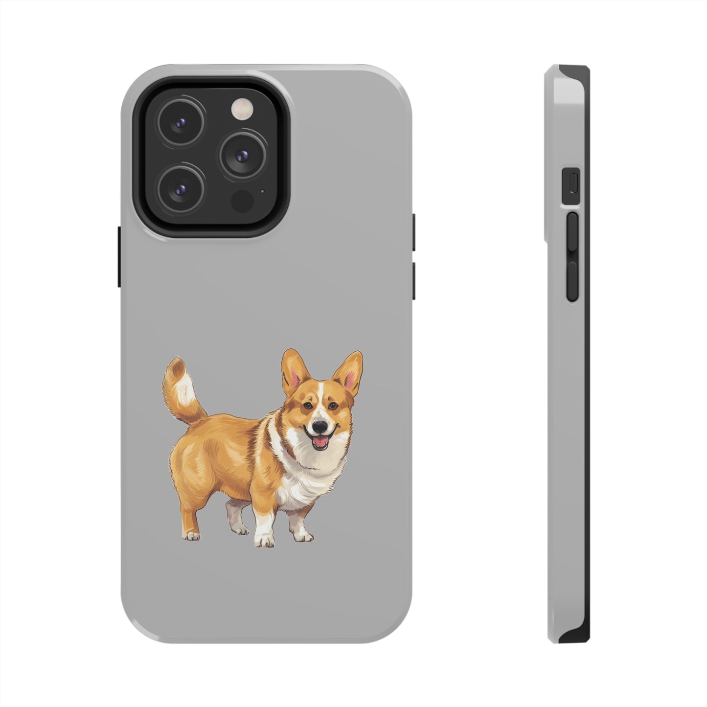 Light Grey Corgi Tough Phone Case