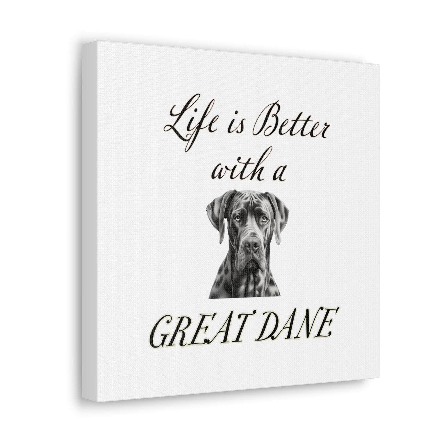 Great Dane Art - Dog Print - Canvas Gallery Wraps