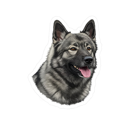 Norwegian Elkhound Vinyl Decal, Sticker for Dog Lovers, Pet Owner Gift, Car Decals, Laptop Stickers, Animal Lover Gift,