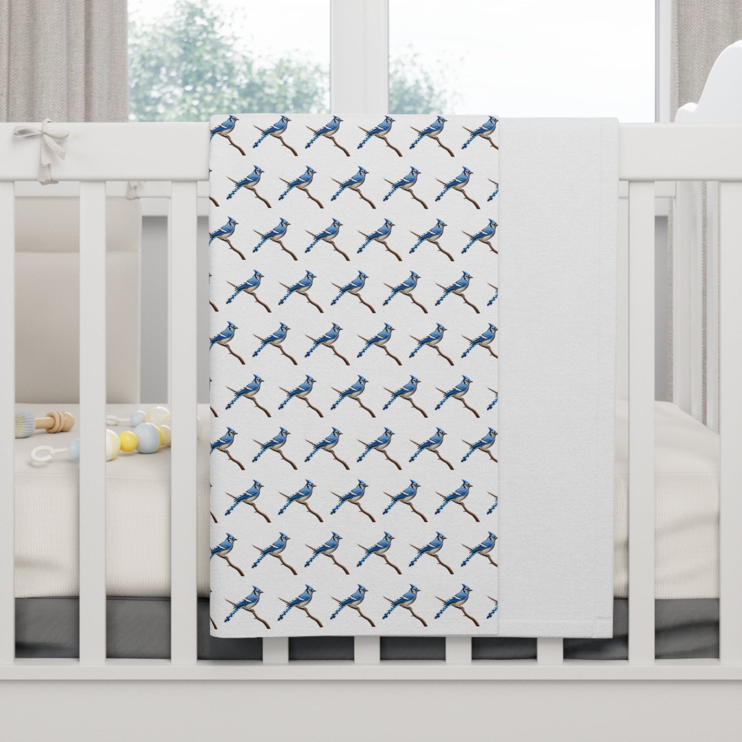 Blue Jay Soft Fleece Baby Blanket