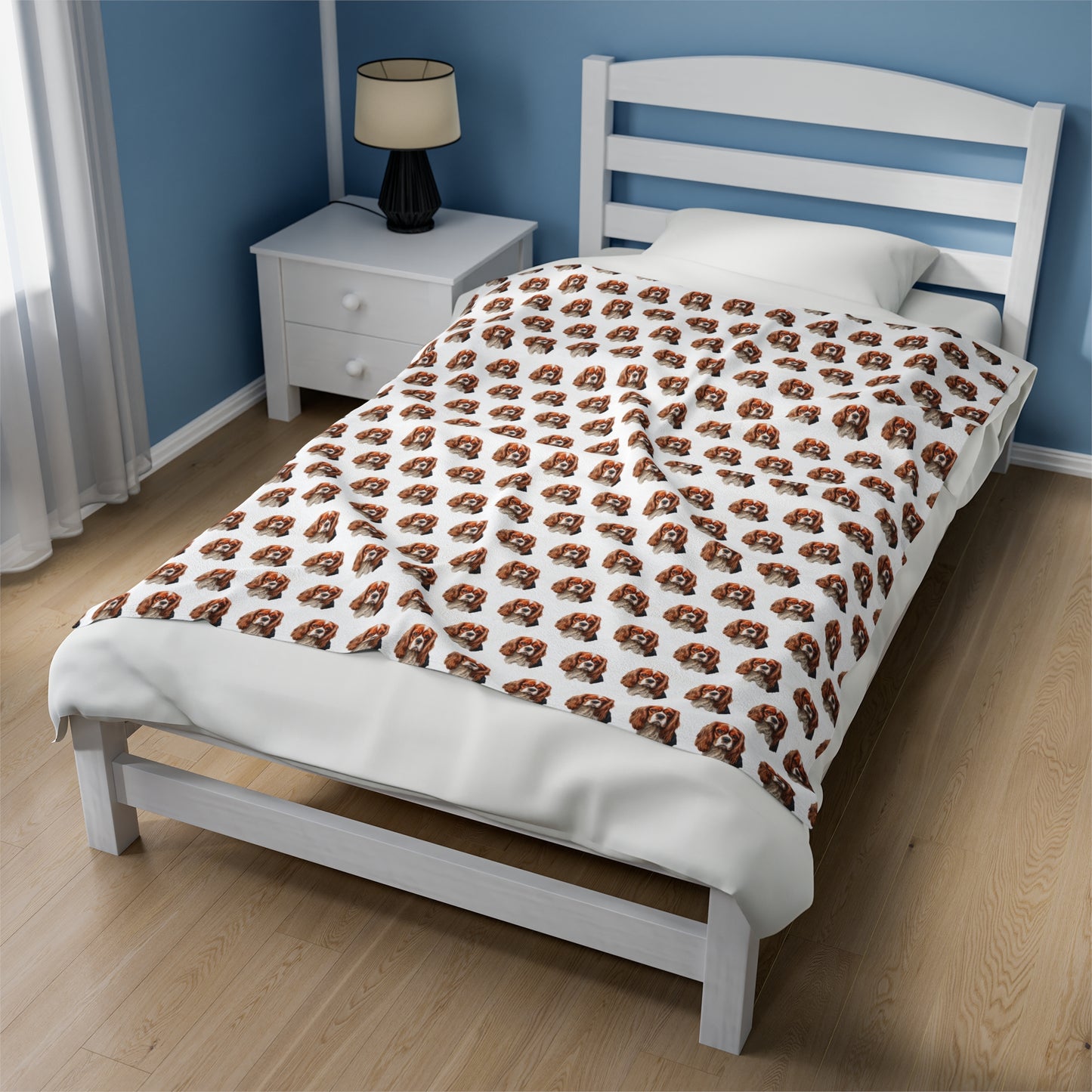 Cavalier King Charles Spaniel Blanket -  Velveteen Plush Throw