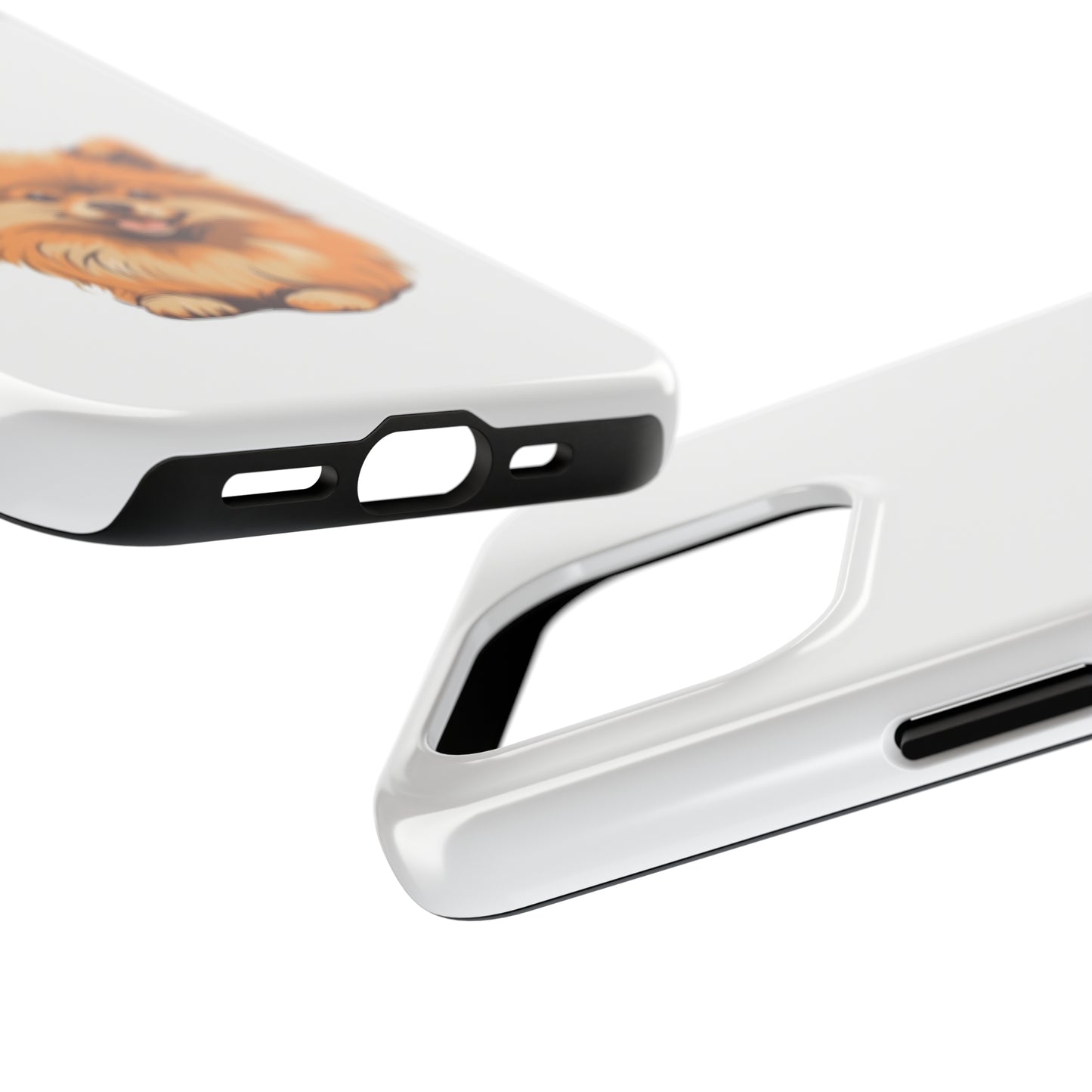 White Pomeranian Tough Phone Case