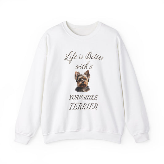 Yorkshire Terrier sweatshirt,  Dog Mom Shirt, Dog Dad Shirt