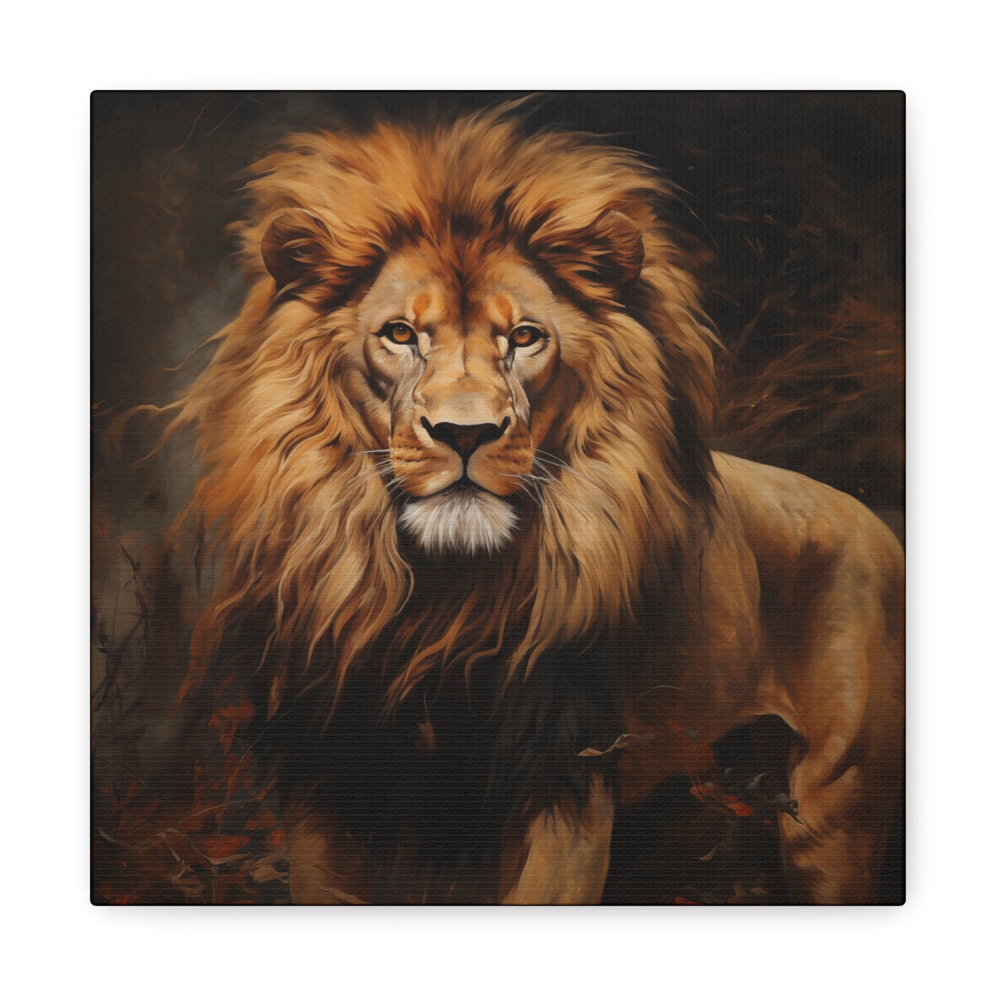 Lion Art - Animal Print - Canvas Gallery Wraps