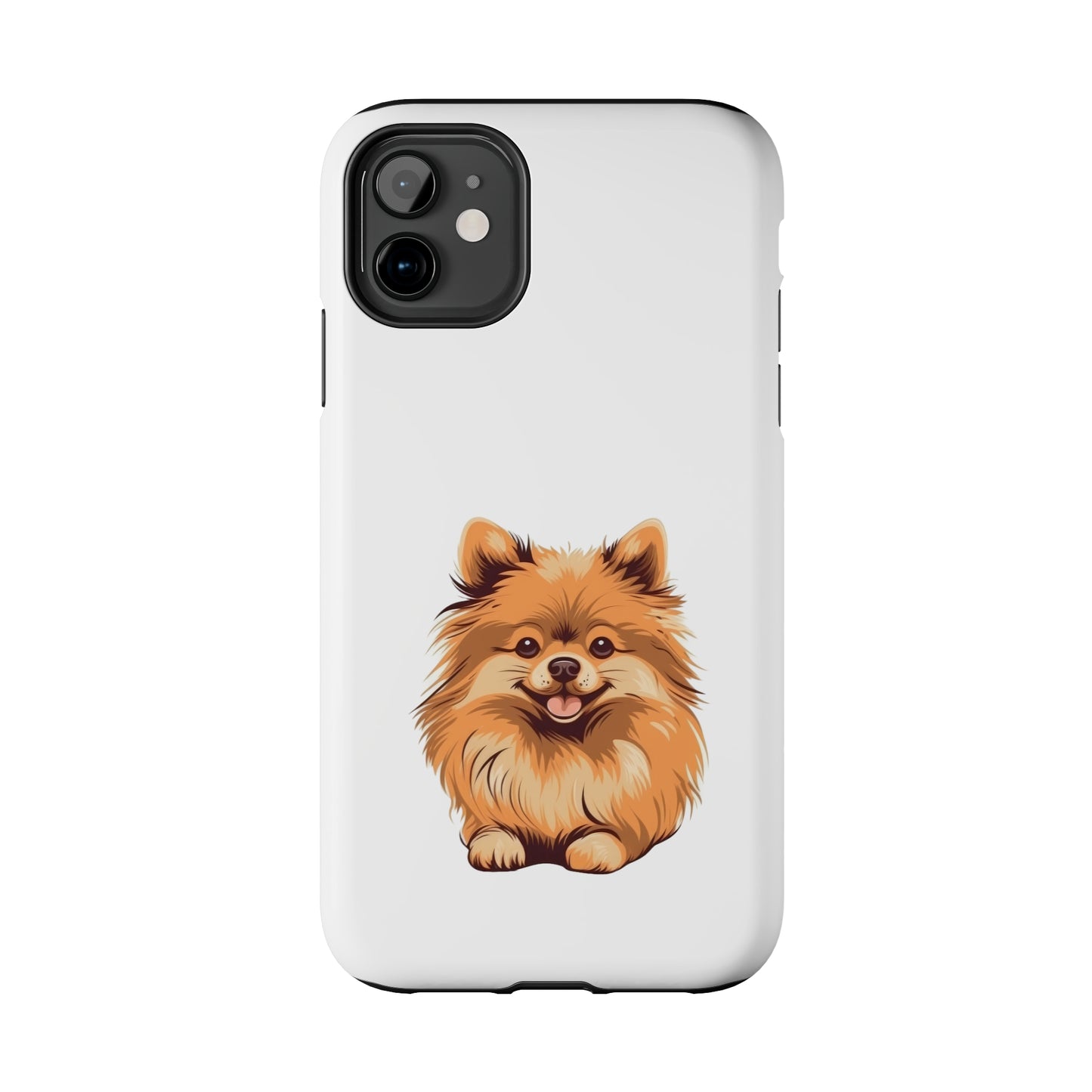 White Pomeranian Tough Phone Case
